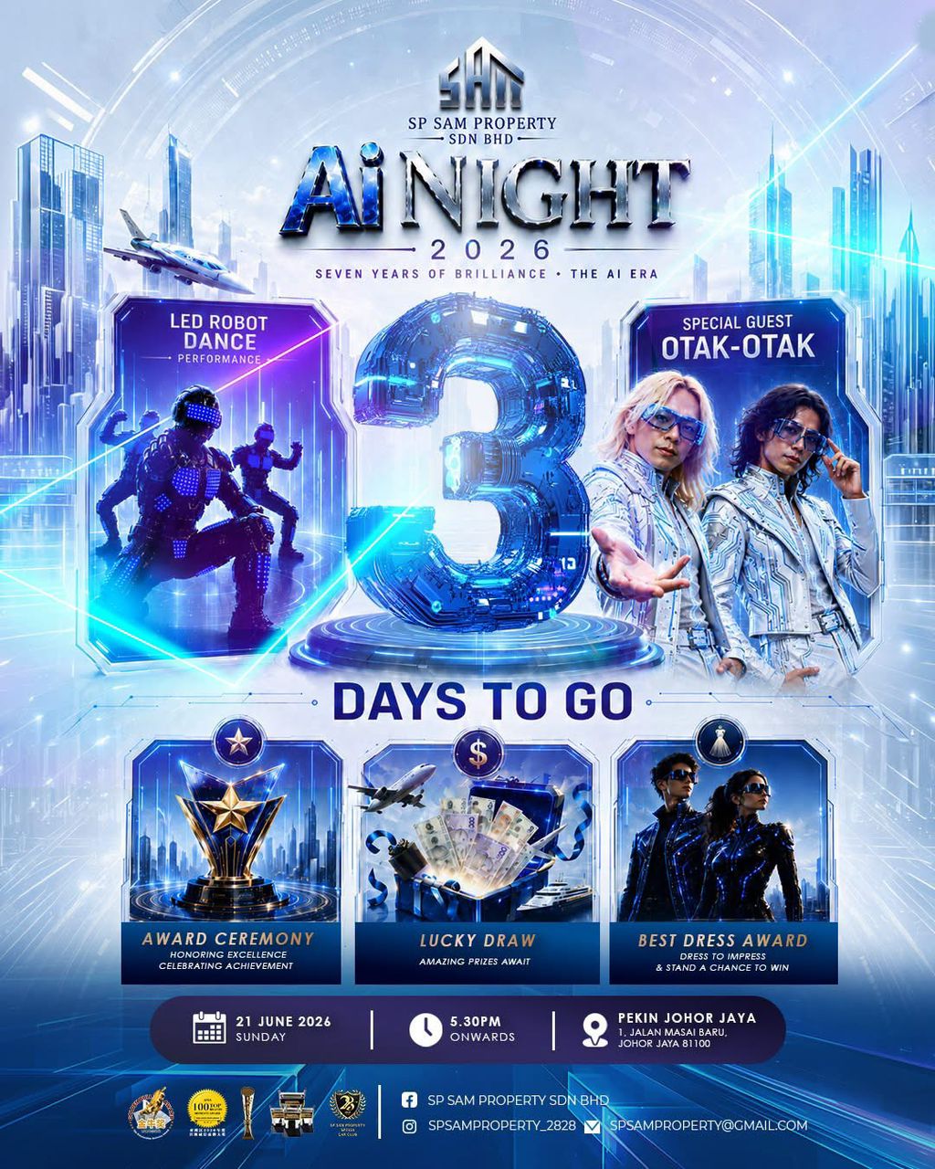 ONLY 3 DAYS LEFT UNTIL SP SAM AI NIGHT 2026!